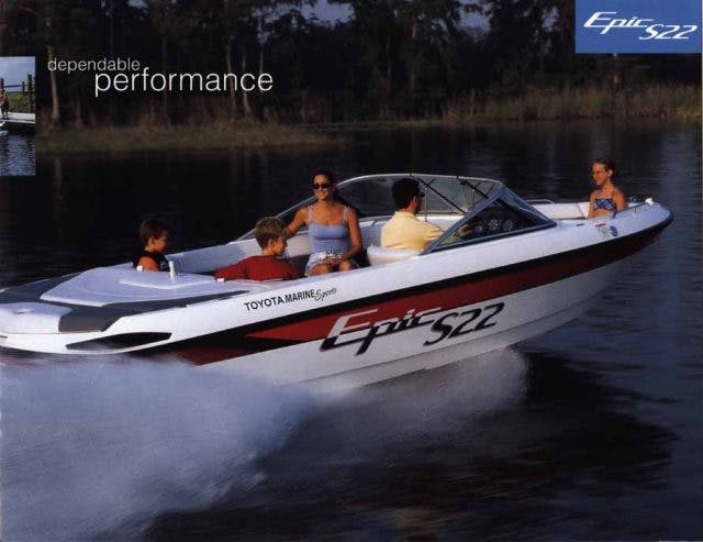 Toyota Epic S22 Powerboat rear three-quarter action