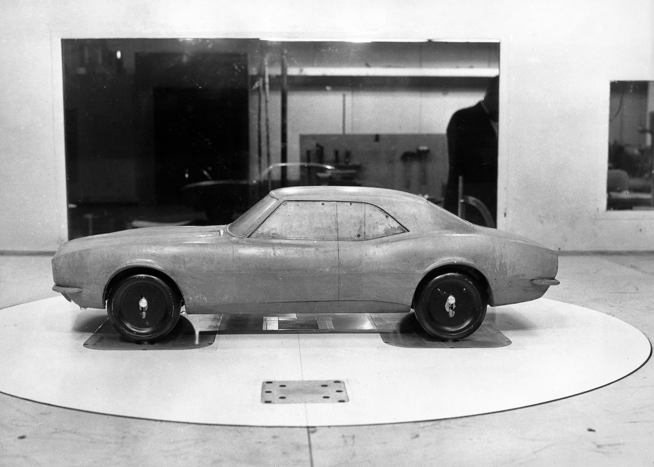First Gen Camaro design clay model side profile