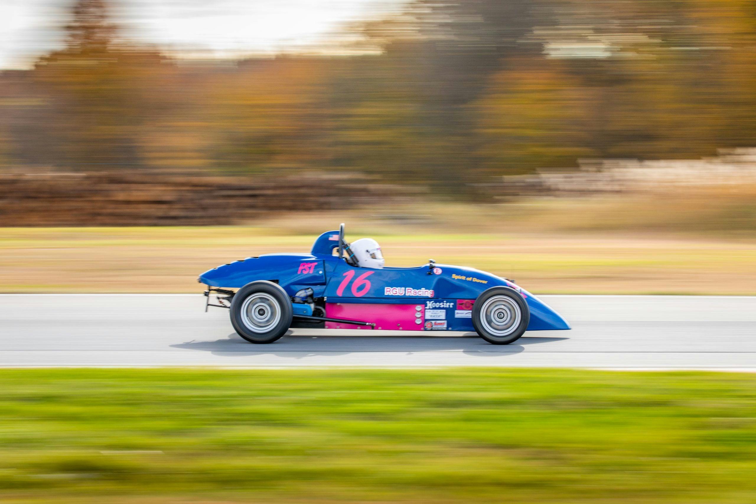 Formula First racecar dynamic action