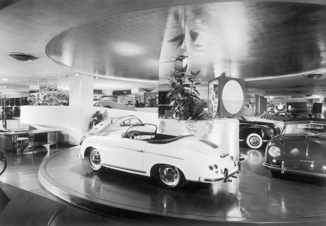 hoffman motor car company porsche showroom display park avenue new york city