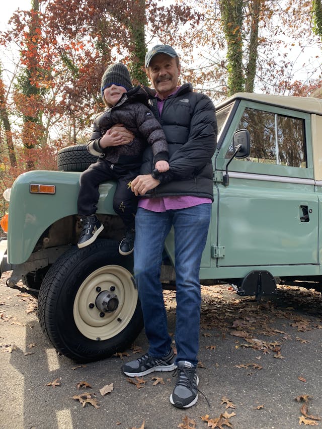 1974 Land Rover Series 3 father son