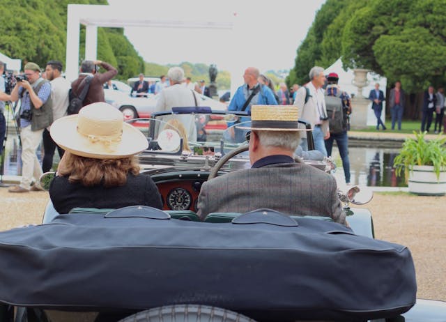 patrons in a coupe rear