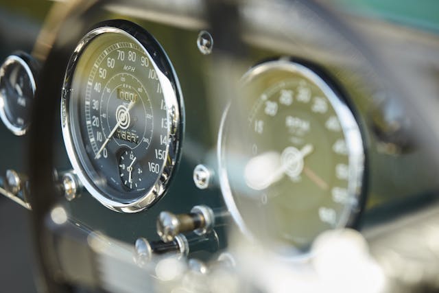 Allard Motor Company JR Continuation gauges detail