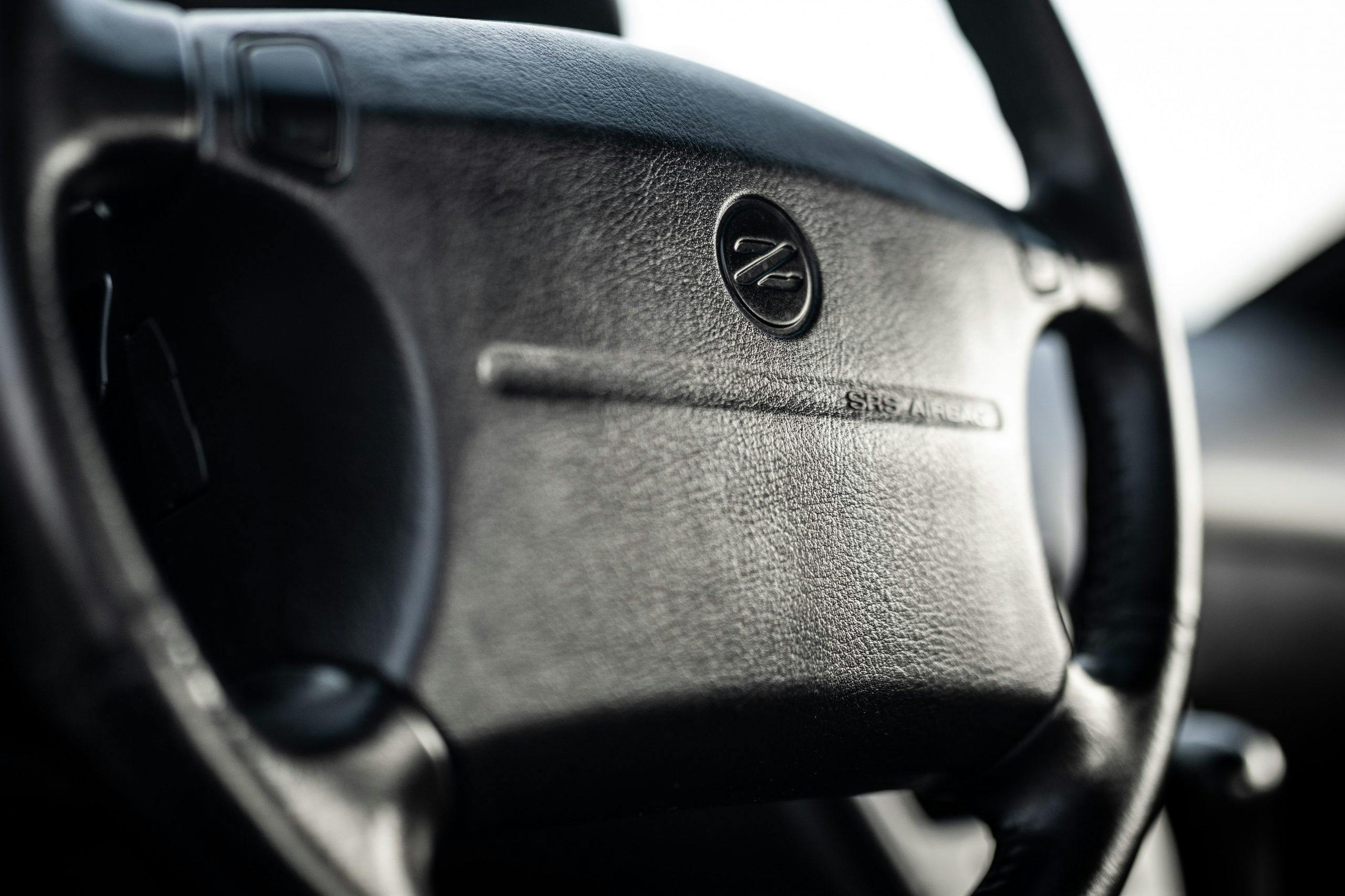 Nissan 300ZX steering wheel detail