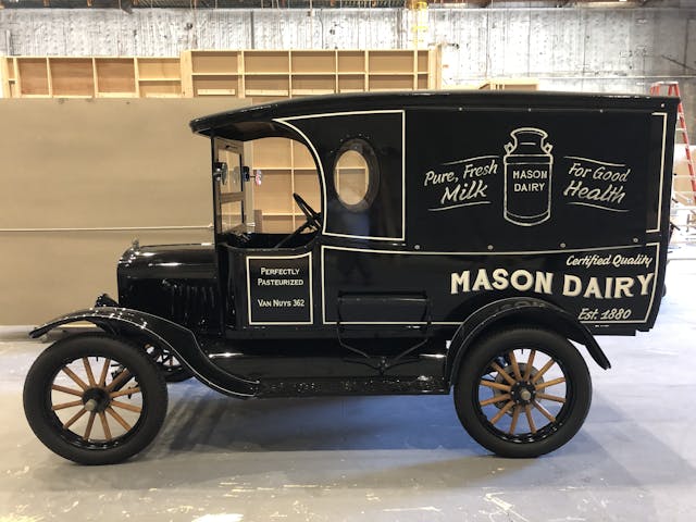 perry mason milktruck ford model t prop car side profile