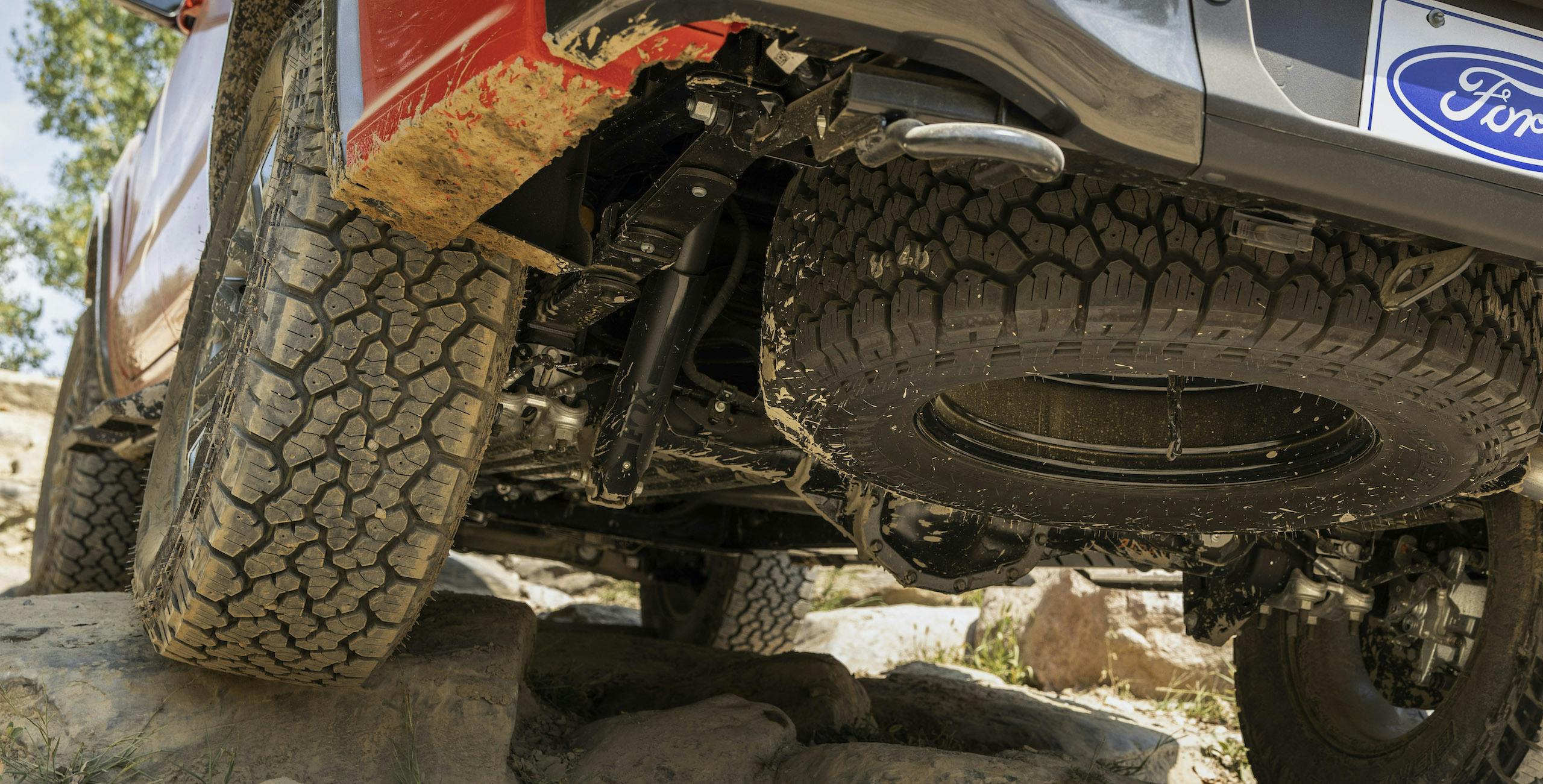 Ranger Tremor Lariat underside rear spare tire suspension
