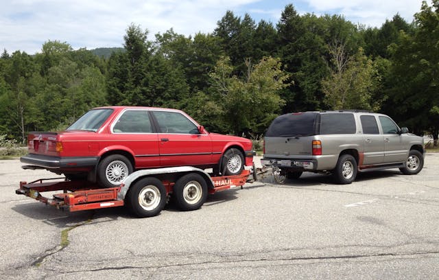 Rob Siegel - The Trade - 1987 BMW 325is on trailer