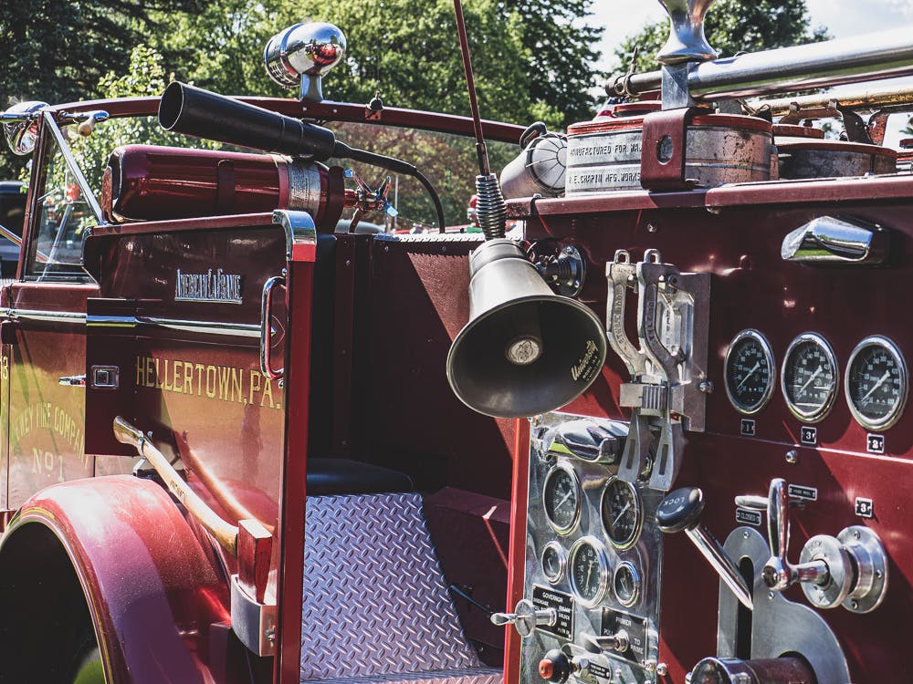 vintage firetruck megaphone
