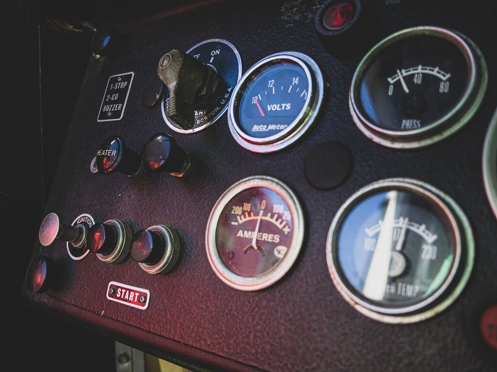 firetruck interior gauges