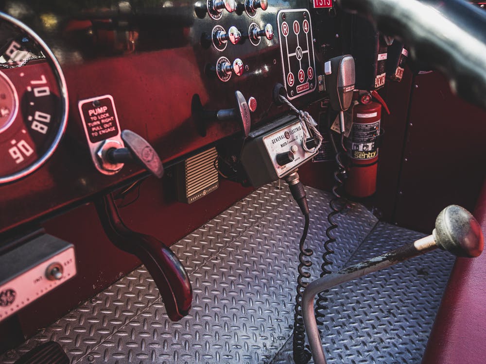 firetruck interior front panel