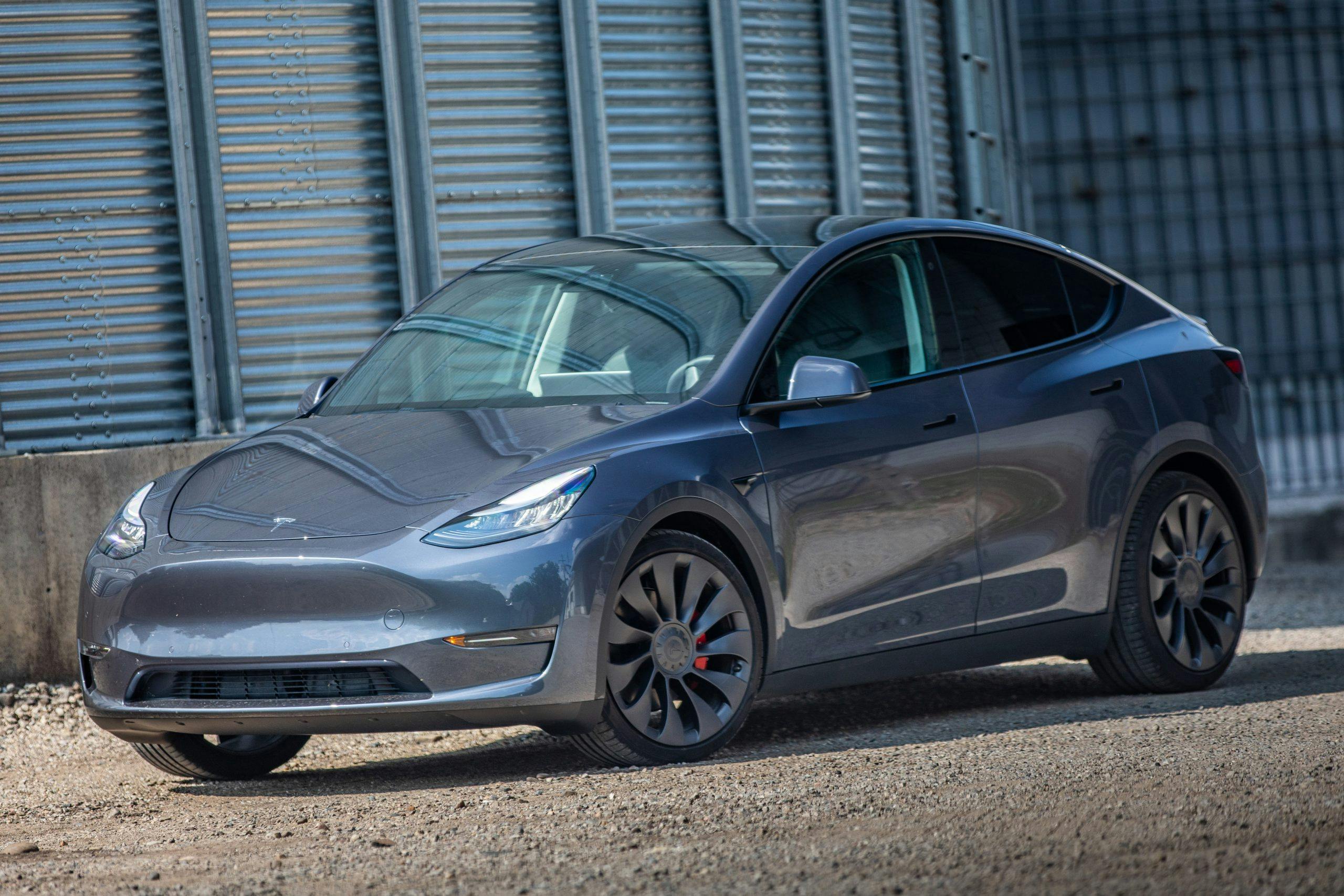 Tesla Model Y front three-quarter