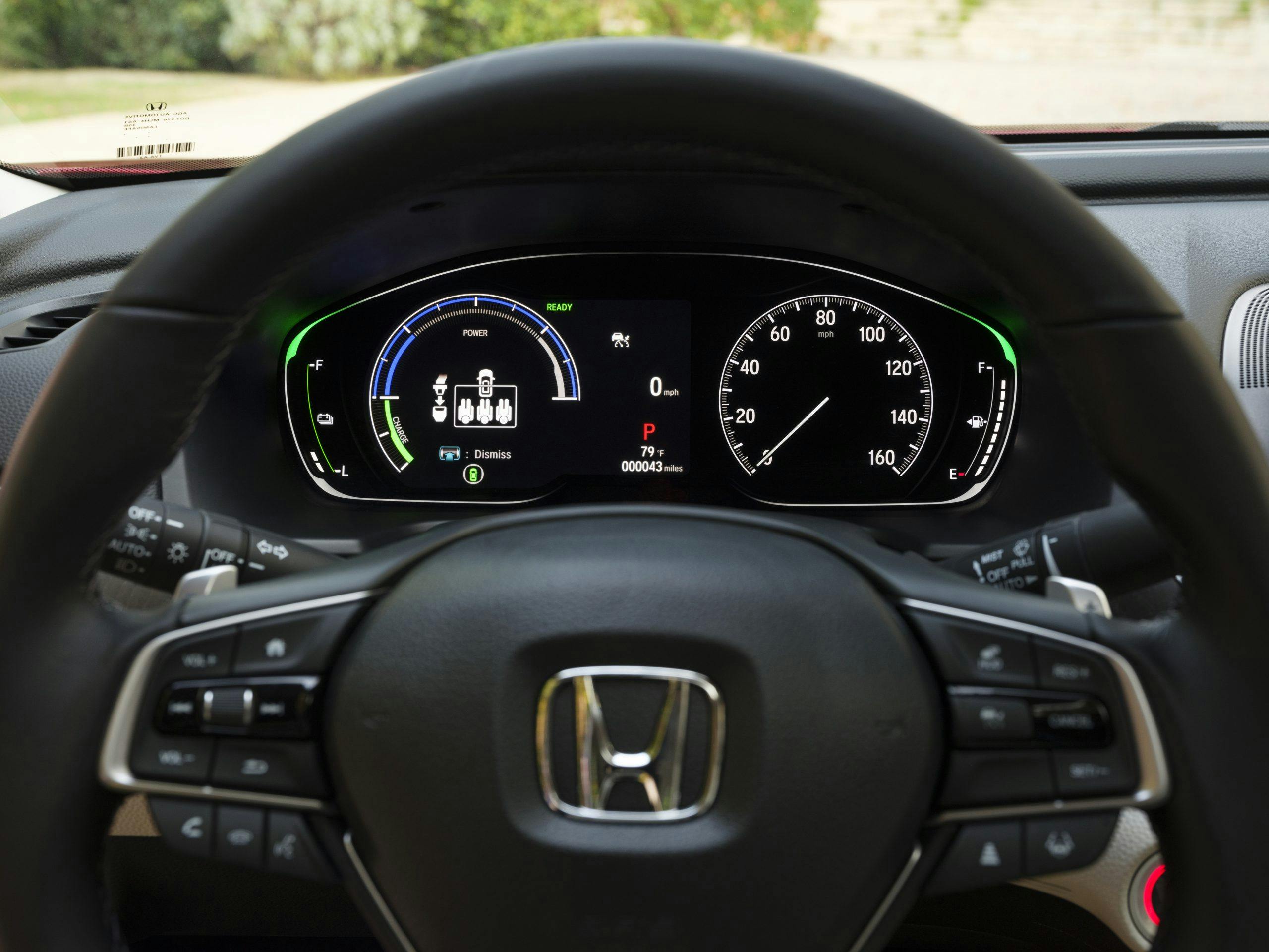 Honda Accord Hybrid interior dash gauges