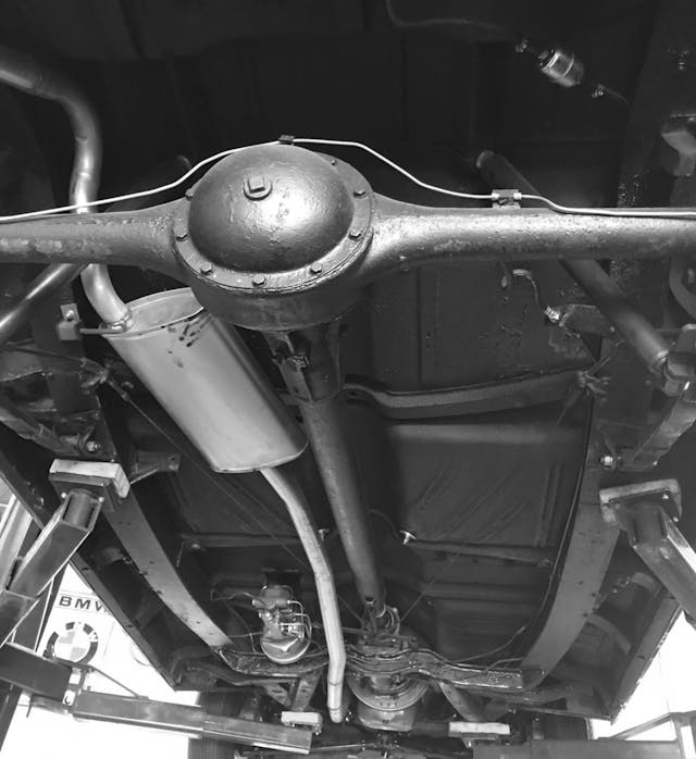 1954 Chevrolet bel air underside rear differential gear case