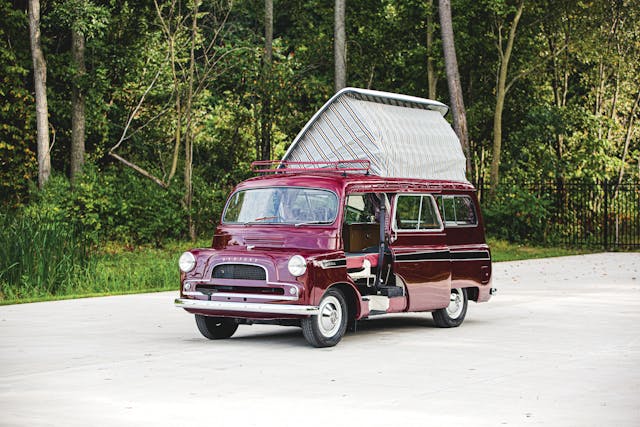 1961 Bedford CA Dormobile Caravan front three-quarter