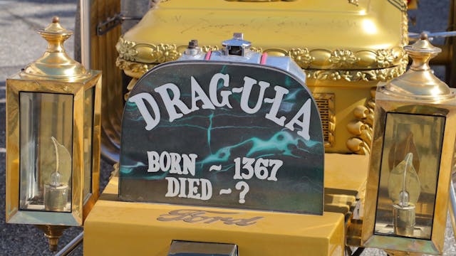 1964 DRAG-U-LA hot rod custom tombstone detail