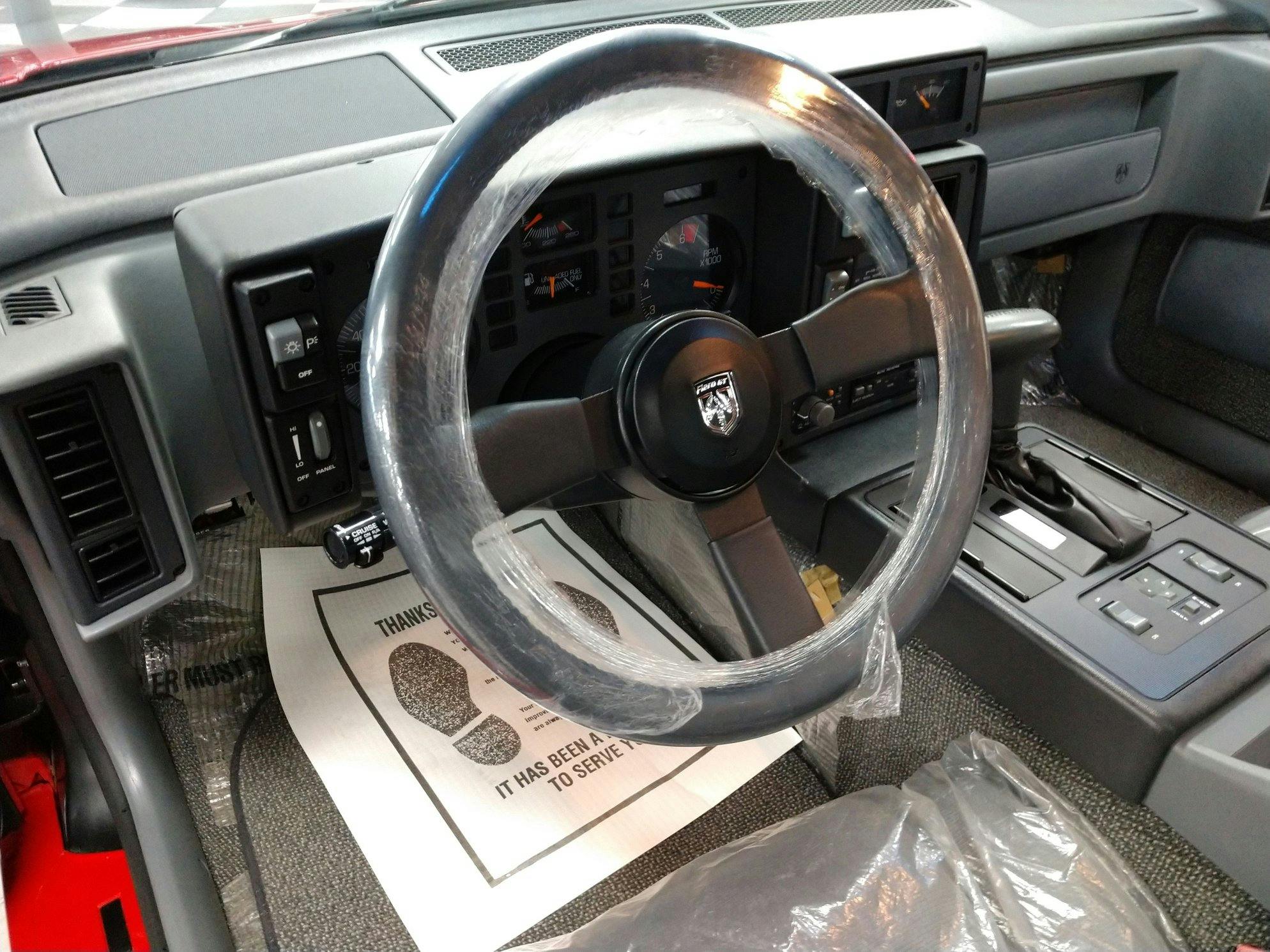 1988 pontiac fiero gt steering wheel