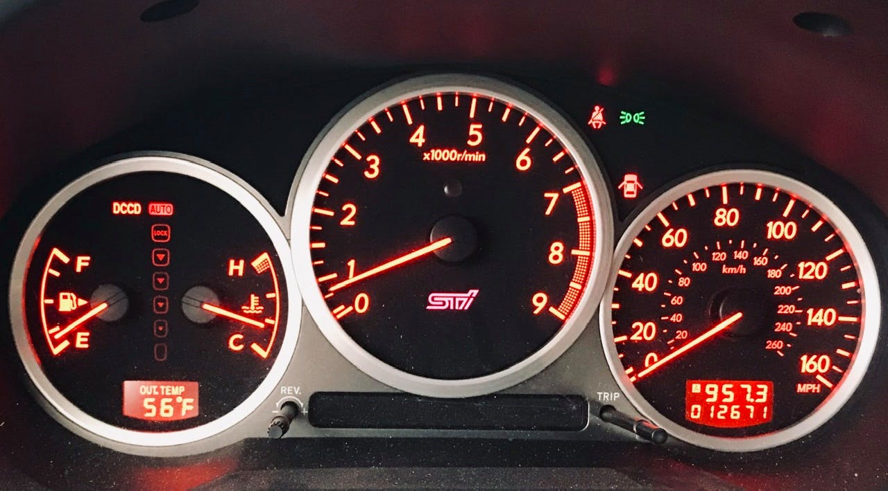 2005 Subaru WRX STI Dash