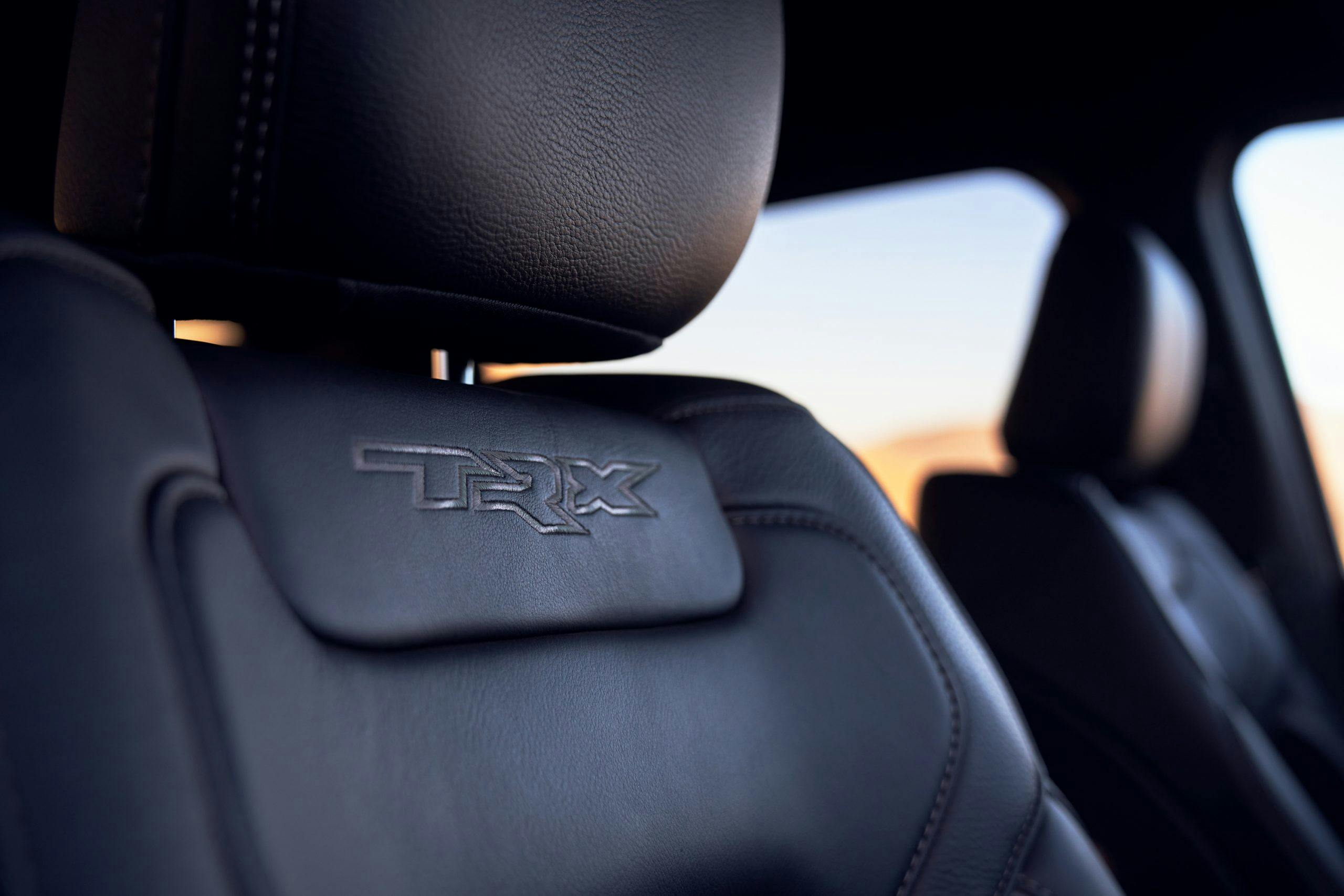 2021 Ram 1500 TRX seat embroidery detail
