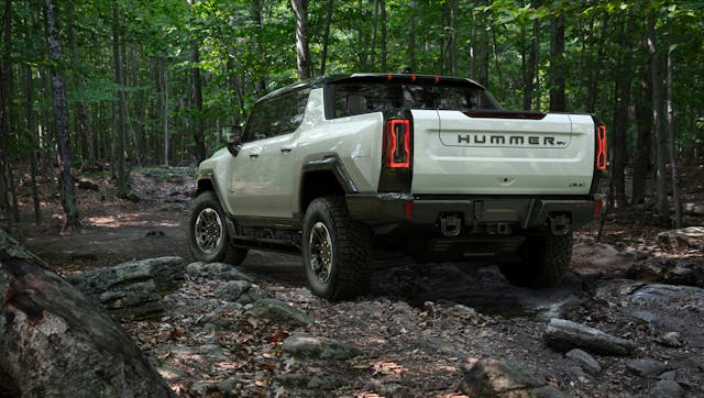 2022 GMC Hummer EV rear three quarter