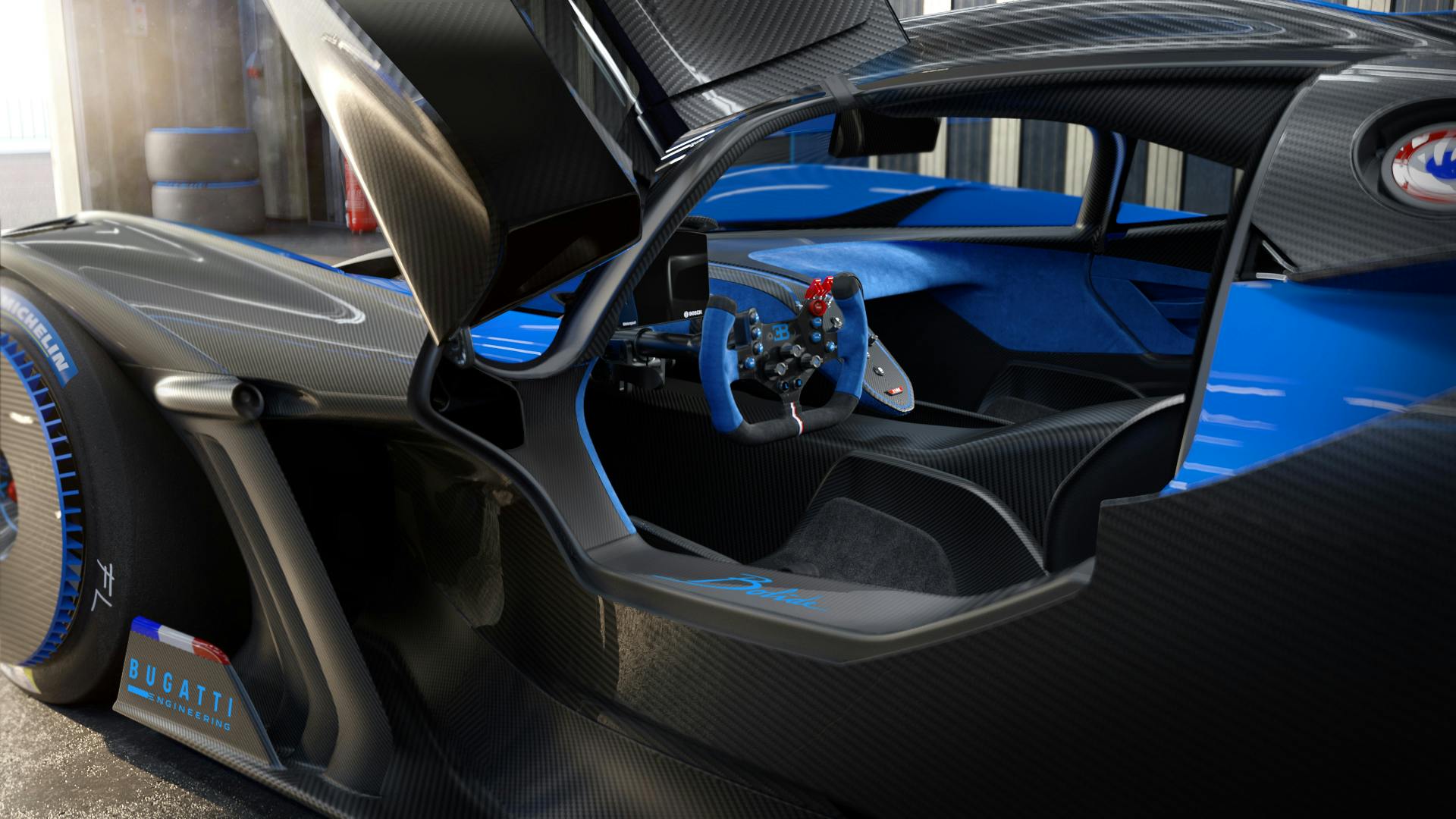 Bugatti bolide cockpit inside look