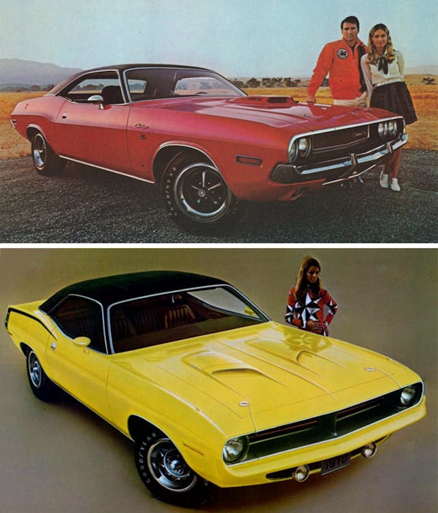 plymouth barracuda and dodge challenger together