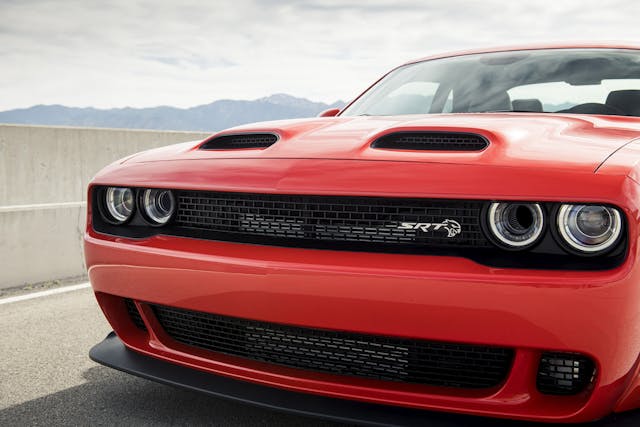 2021 Dodge Challenger SRT Super Stock: Dual snorkel hood