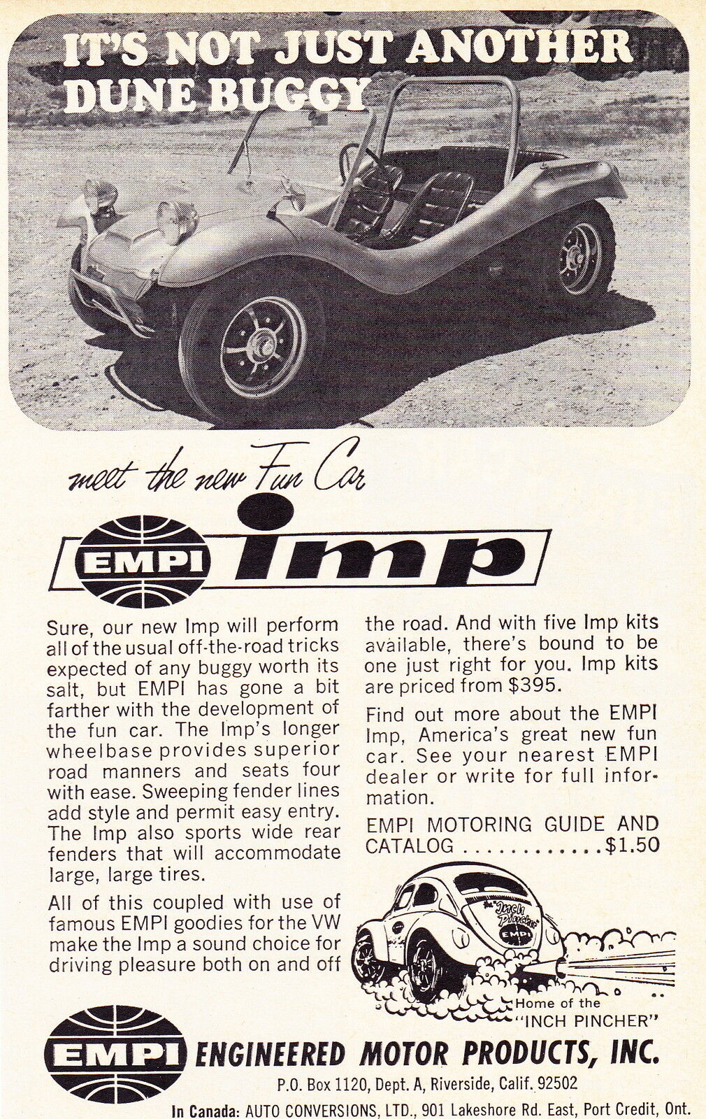 1969 EMPI DUNE BUGGY VW FIBERGLASS CAR Vintage Look REPLICA METAL SIGN 