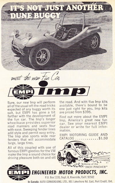 EMPI dune buggy ad