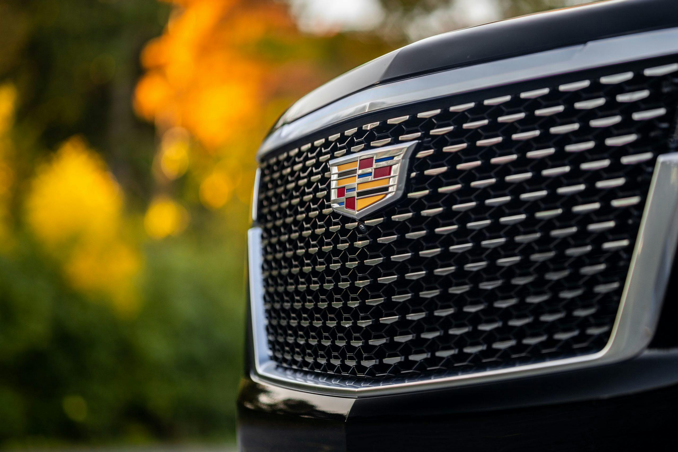 cadillac escalade front grille close up