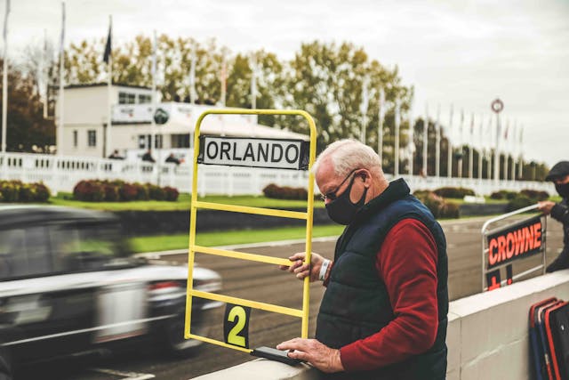 Philip Venables trackside at goodwood