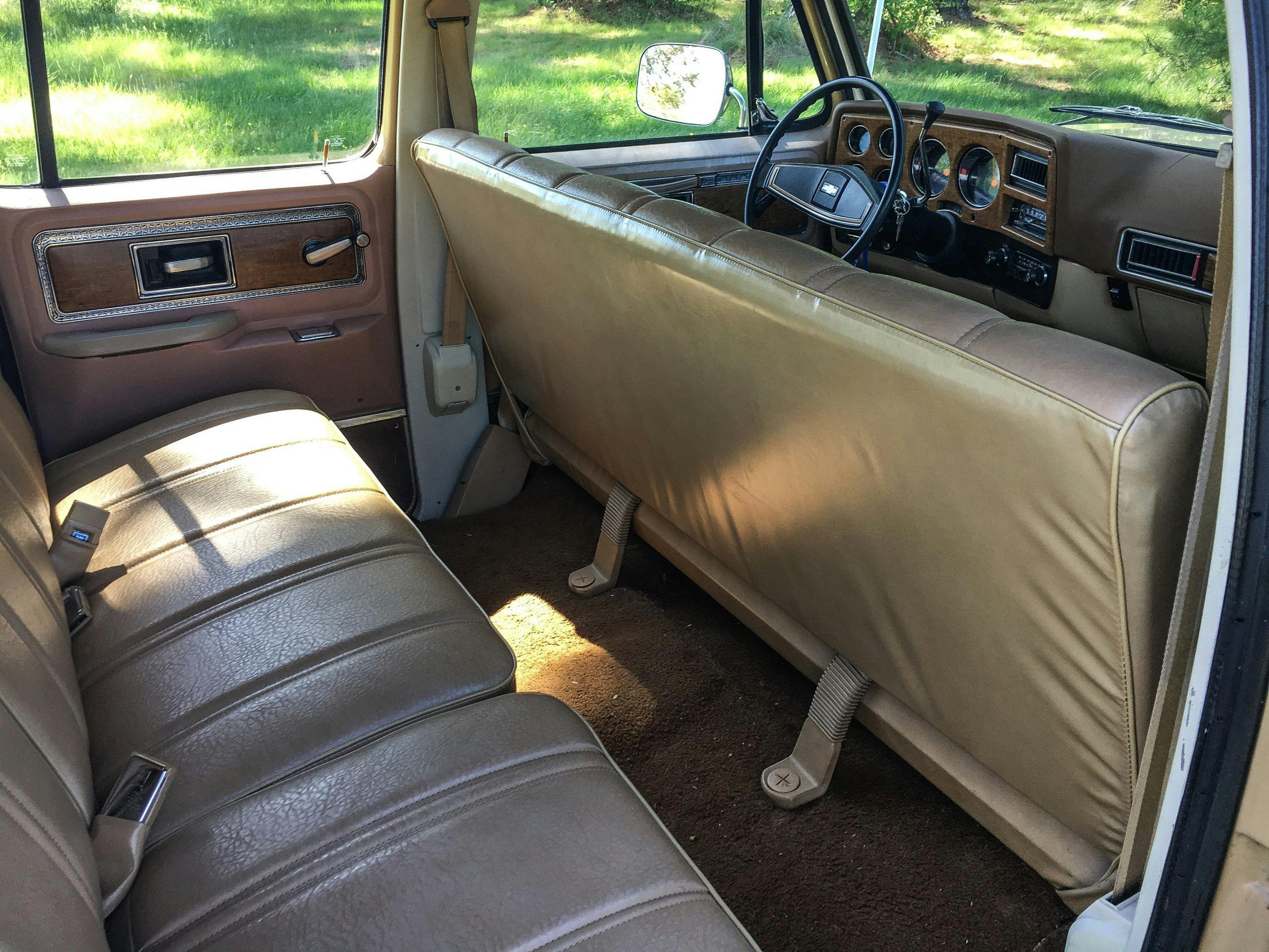 1977 Chevrolet Suburban interior rear seats
