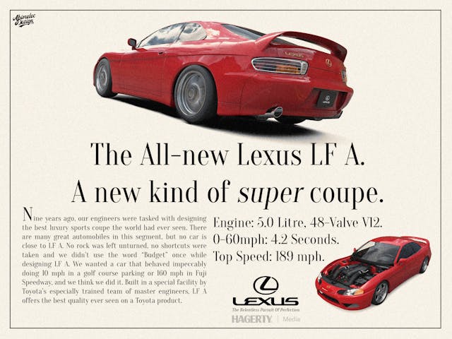 1997 Lexus LFA advertisement