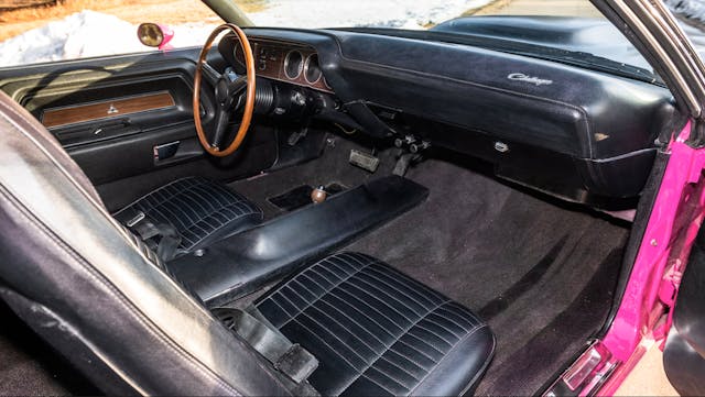 1970 Dodge Challenger T/A 360 six pack interior