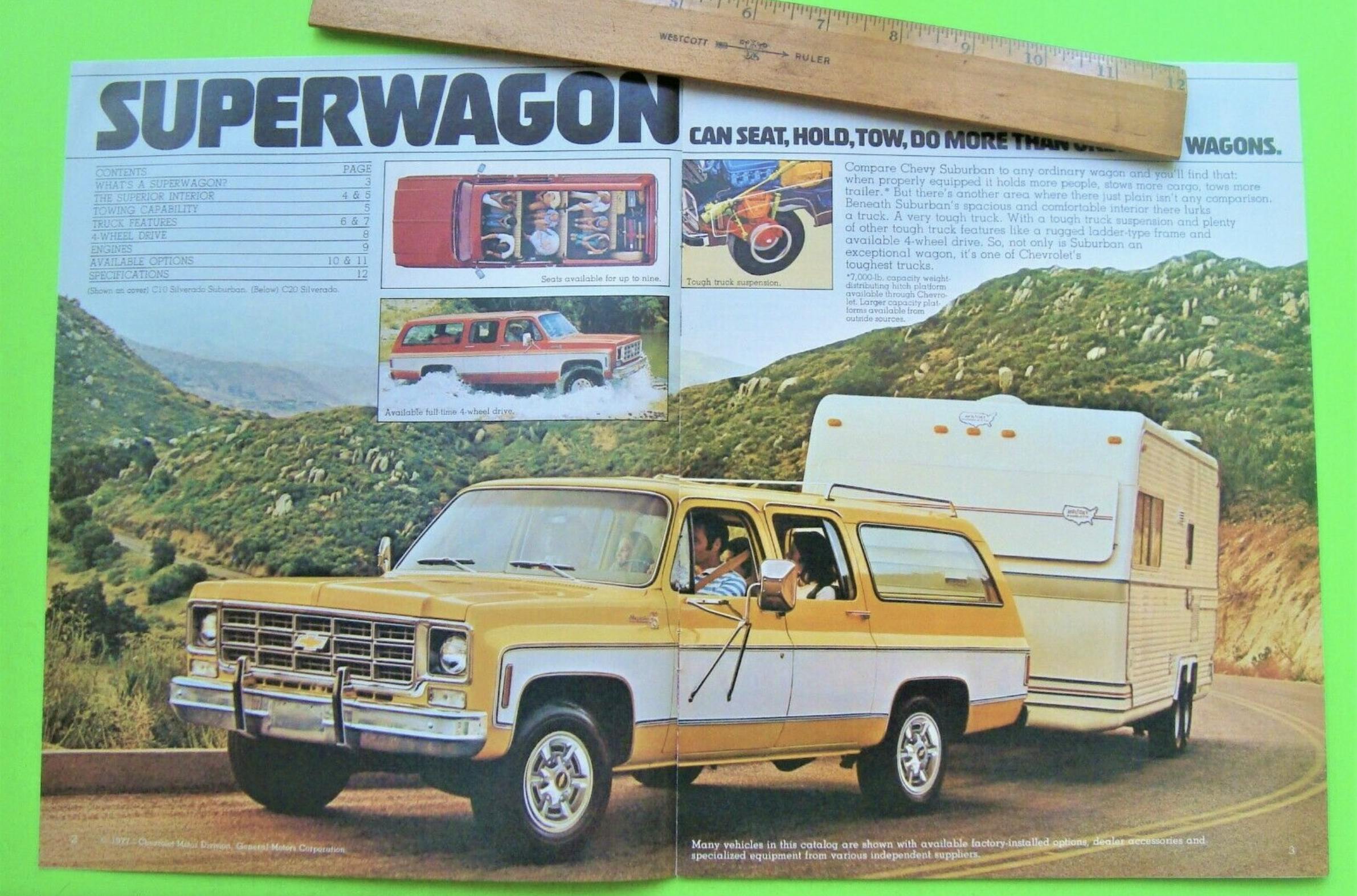 1977 Chevrolet Suburban ad superwagon