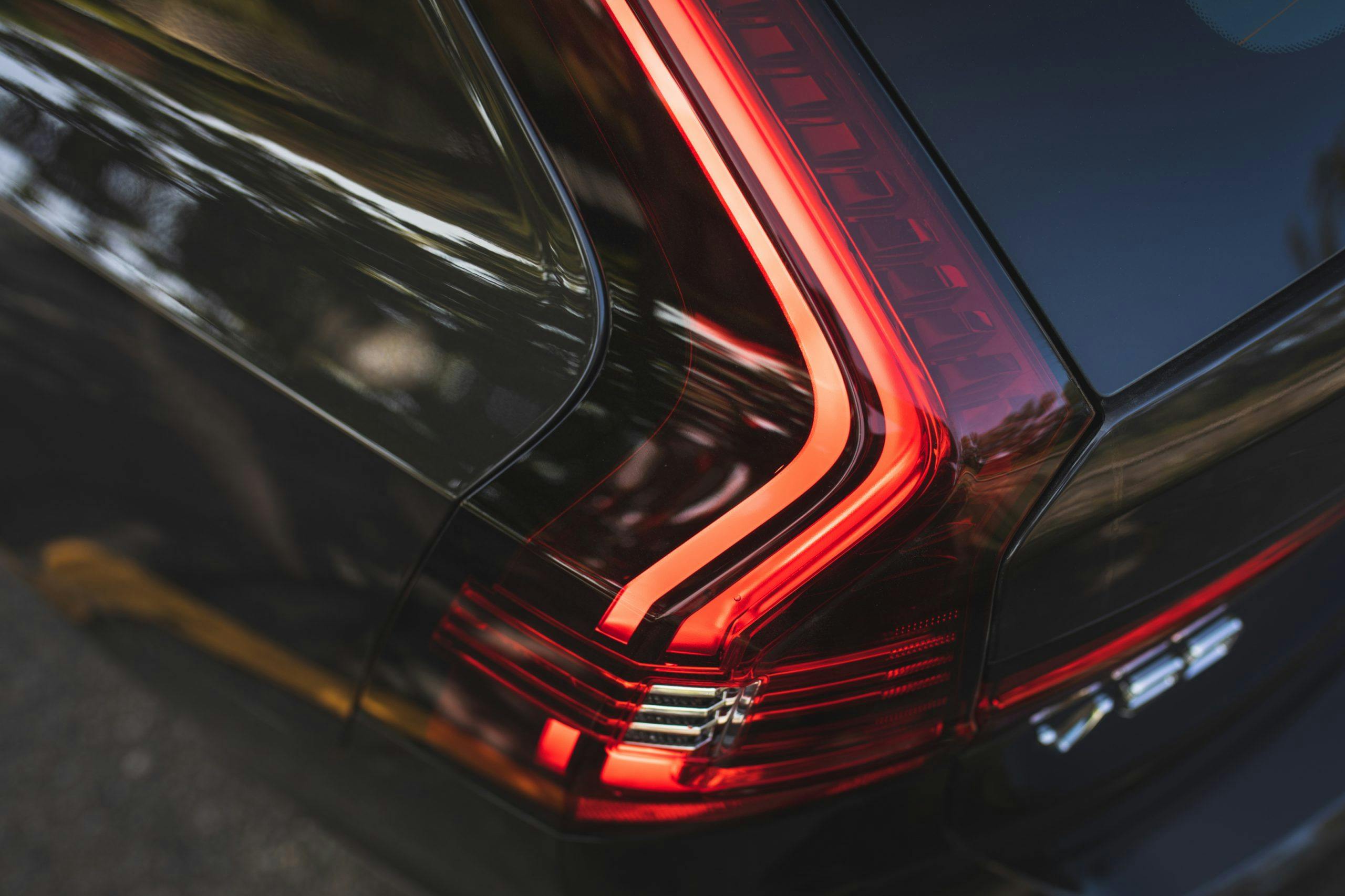 Volvo V90 taillight close up