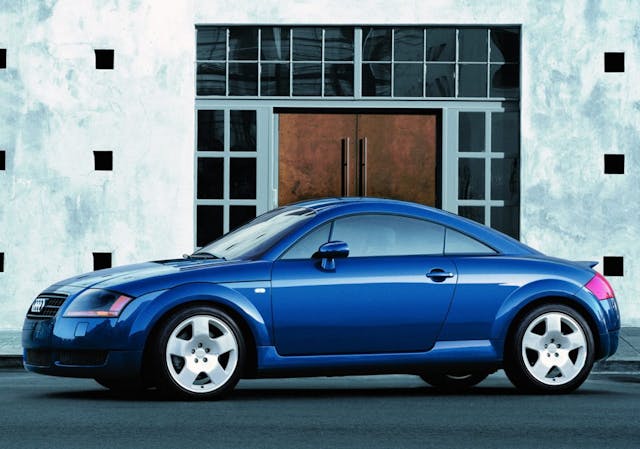 1998 Audi TT coupe blue profile