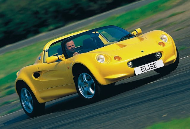 1996 lotus elise yellow