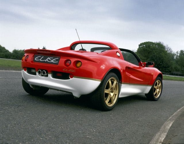 lotus elise type 2000 rr2 rear three-quarter