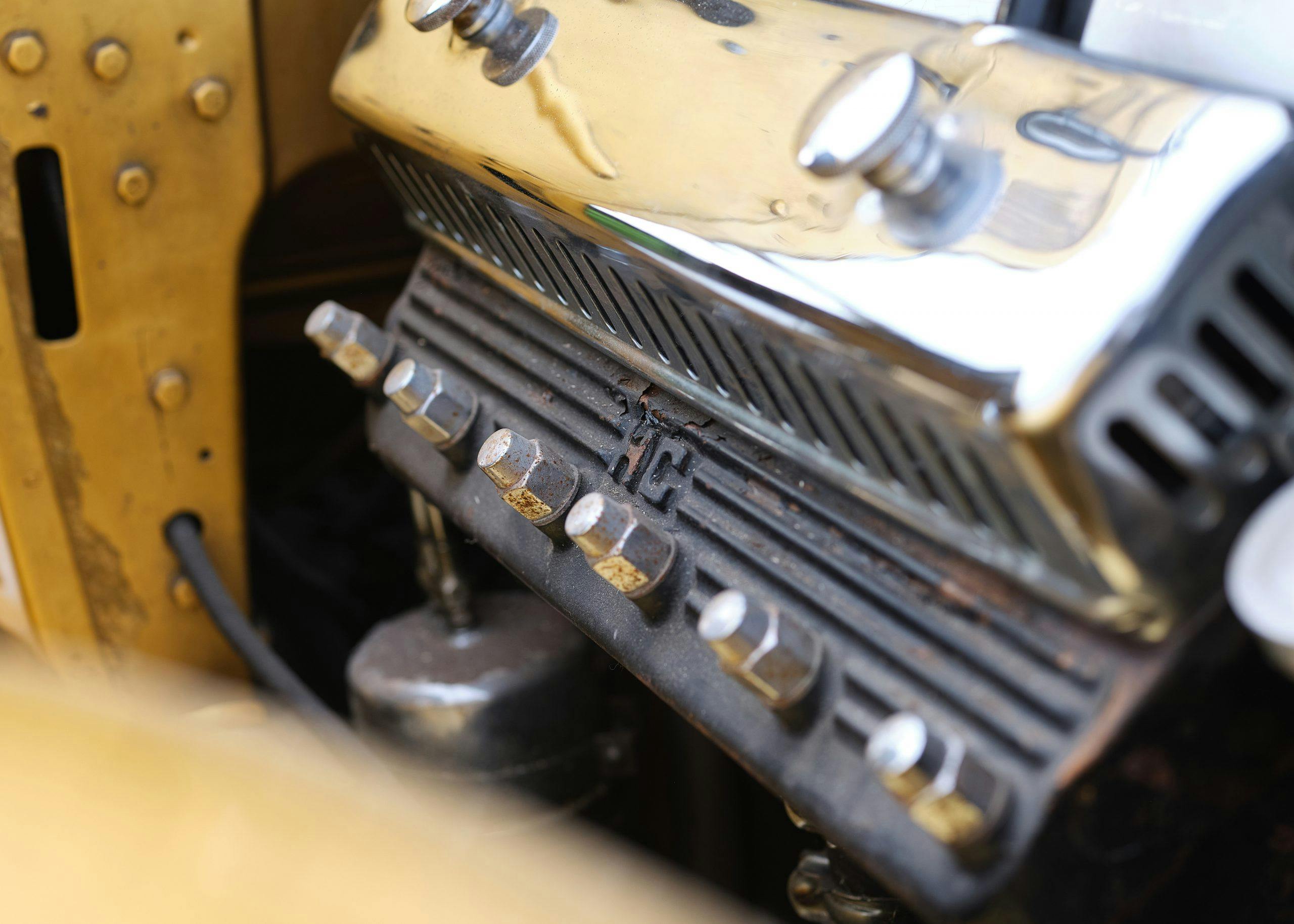 1931 Cadillac V-8 Convertible Coupe engine detail close