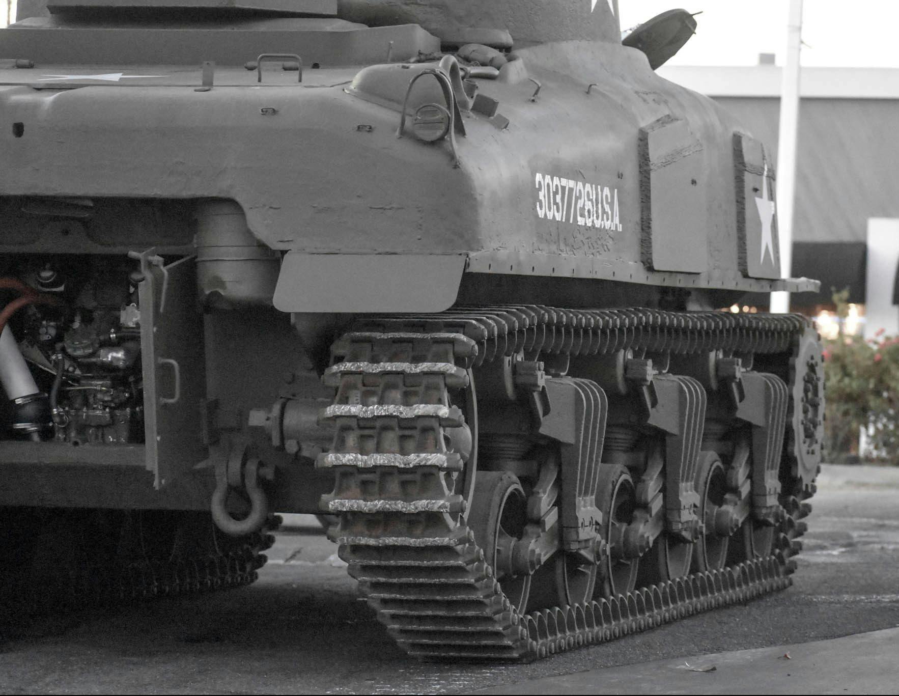 1943 M4A1 Sherman Tank side