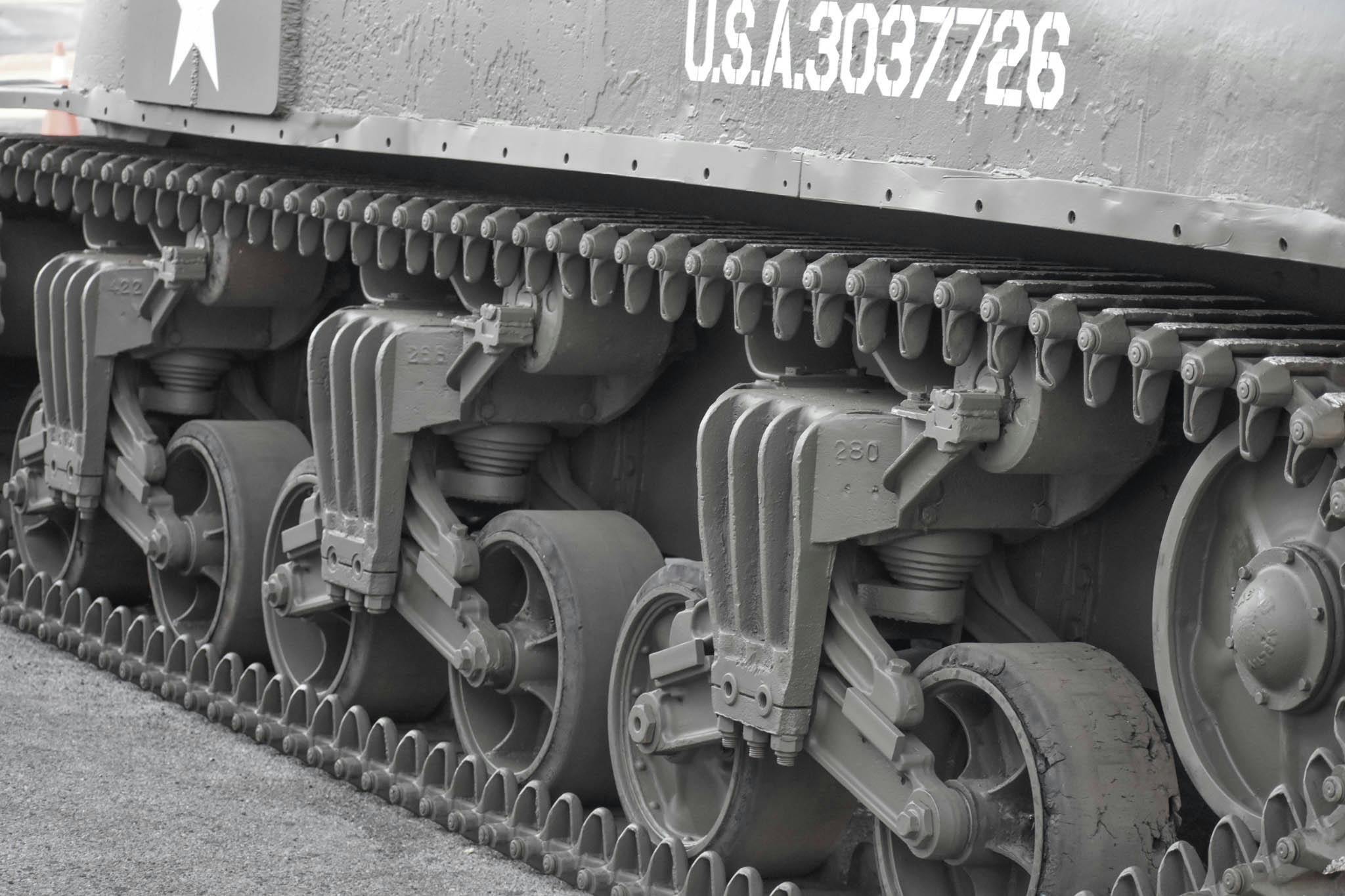 1943 M4A1 Sherman Tank track detail