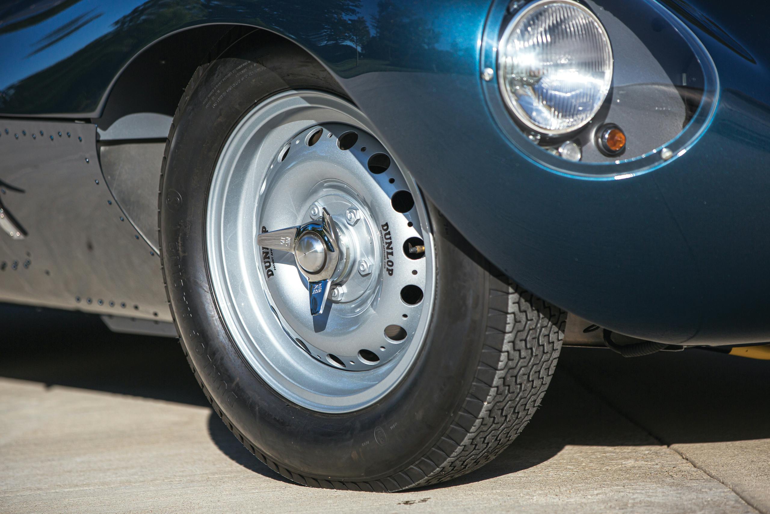 1955 Jag D-Type front wheel detail