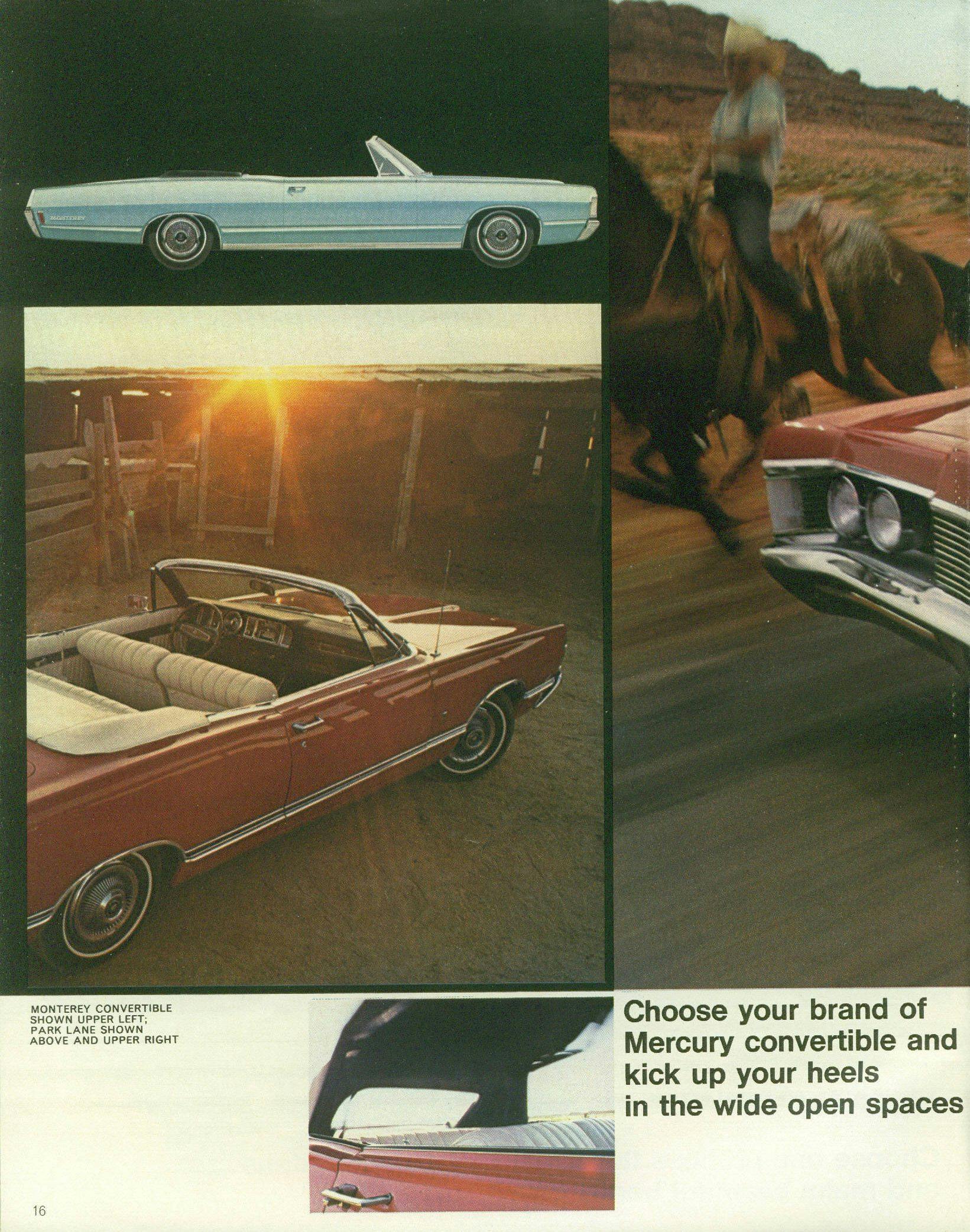 1968 Mercury full size sedan brochure left