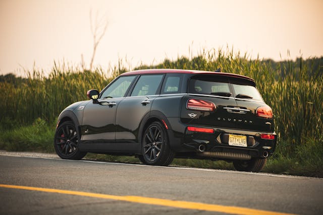 2020-Mini-JCW-Clubman-All4-rear-three-quarter