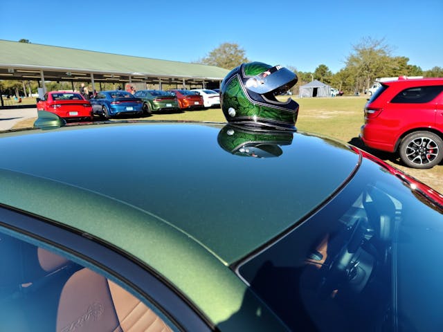 helmet on hellcat