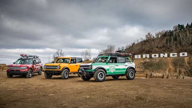 Ford Bronco, Bronco Filson Edition, and Bronco Sport Support truck
