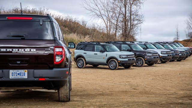 2021 Bronco Sport fleet parked