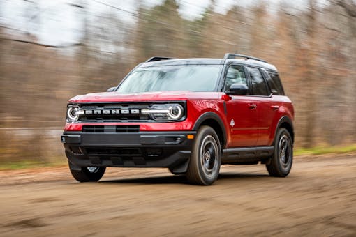 2021 Bronco Sport outer banks front three quarter