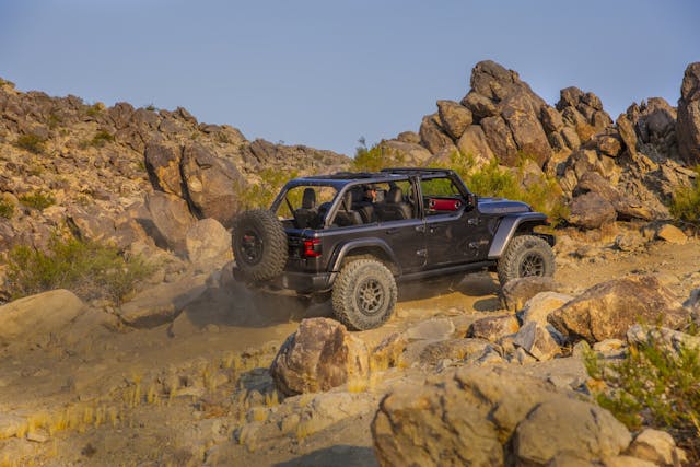 2021 Jeep Wrangler Rubicon 392 gray climbing trail