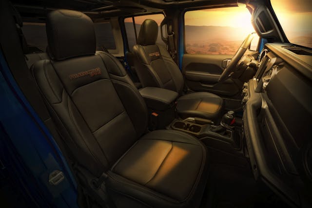 2021 Jeep Wrangler Rubicon 392 interior sunset